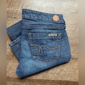 HINT jeans Y2K juniors size 5 low rise straight denim RaRe EUC